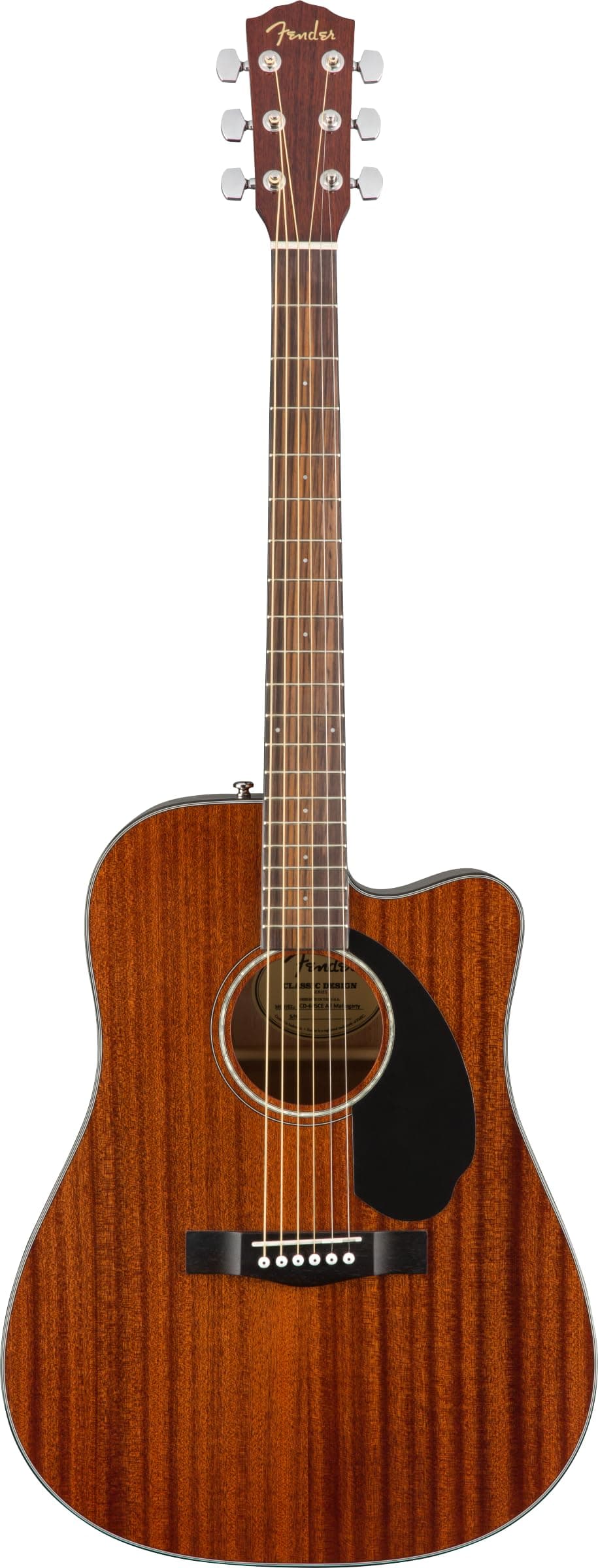 CD-60SCE Dreadnought Electro-Acoustic Guitar, All-Mahogany Body, Suitable for Beginners and Intermediate Guitarists, Includes Complimentary Virtual Lessons