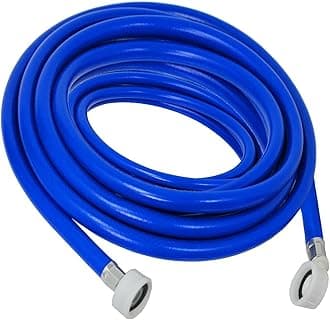 SPARES2GO 5 Metre Universal Fill Hose Washing Machine Dishwasher Extra Long Cold Water Inlet Feed Pipe (5m)