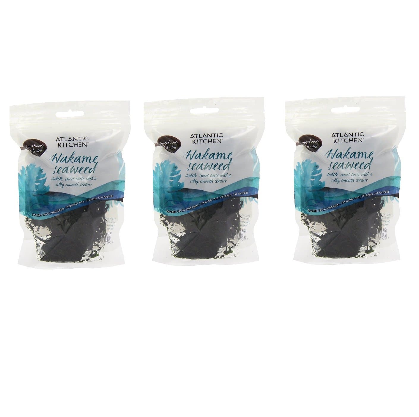 Atlantic Kitchen Wakame Seaweed 40 g - 3 Pack