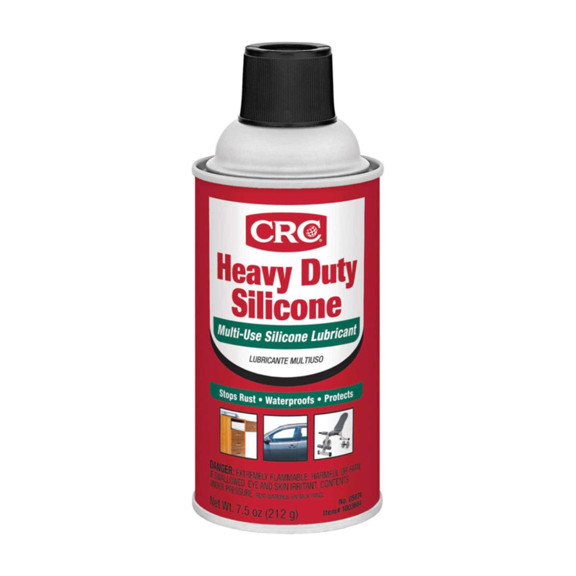Heavy Duty Silicone Lubricant 05074 – 7.5 Wt Oz., Multi-Purpose Silicone Lubricant for High Temperature Applications