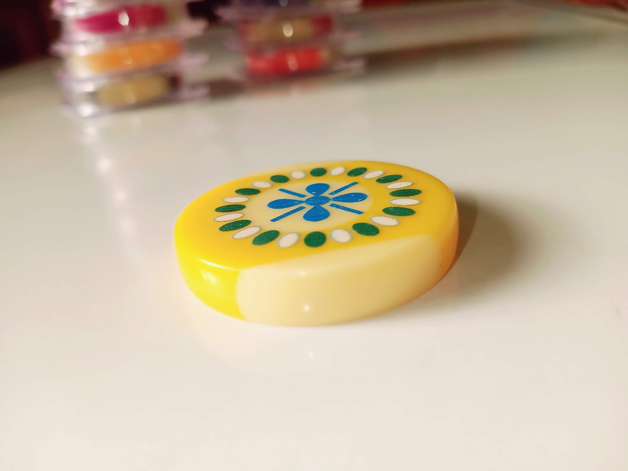 Carrom Board Striker Professinal 15gr Carrom Striker Tournament Carrom Striker with Smooth Surface and Excellent Re-Bounce (Single) Best for Board Games Accessories for Adults Kids and Teens.