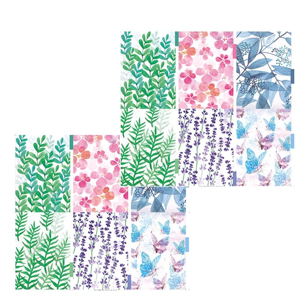 YSfuyi 2 Set 12 Pcs A5 Divider Paper A5 6 Hole Binder Divider Insertable Binder Index Page for Files Documents Notebooks Cards