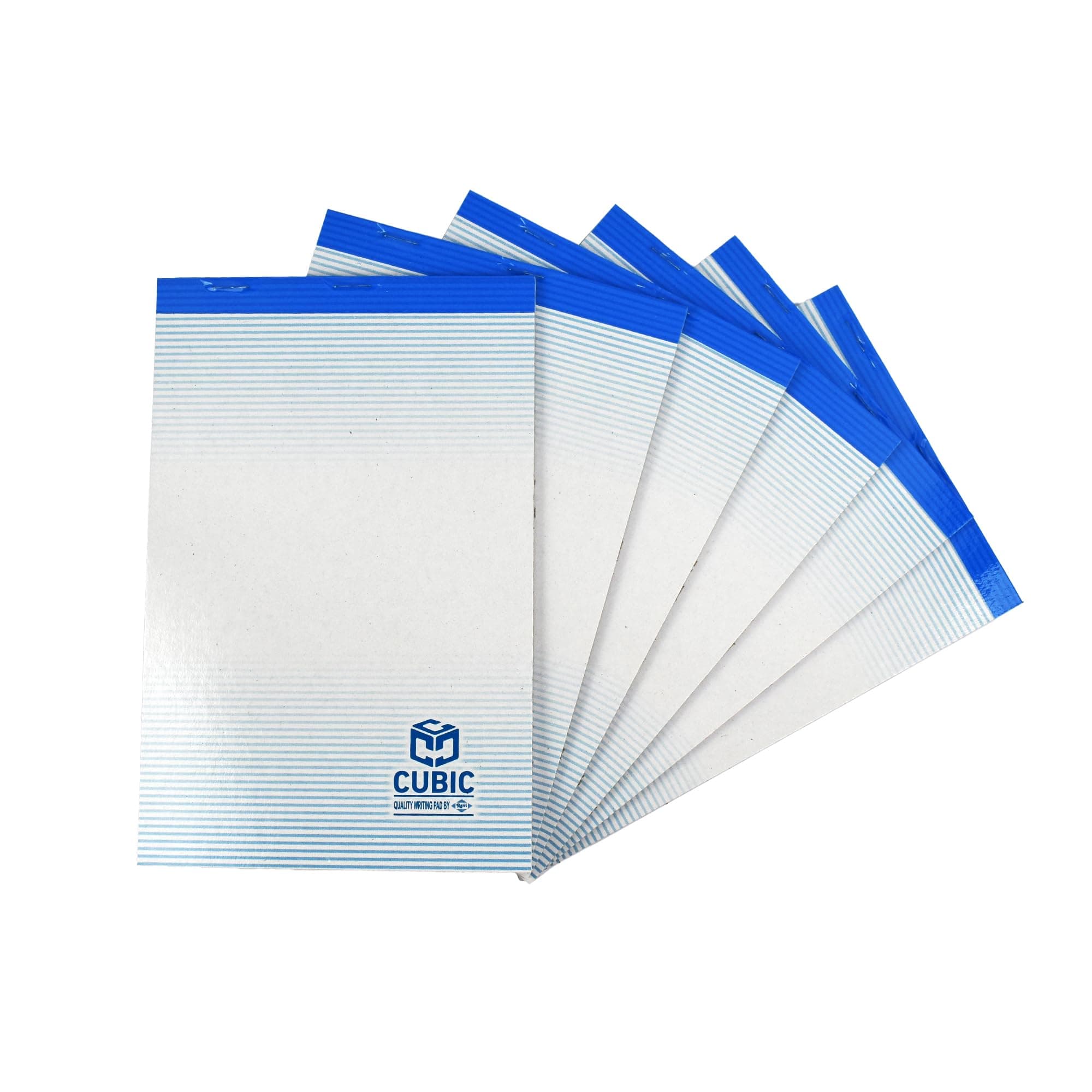 CUBIC Scribbling Pad - Pack of 6 | 1/4 Size (11" x 8.4")| Premium Notepad for Office, School & Personal Use | Smooth Writing Paper, Tearable Sheets, Lightweight & Portable for Quick Notes & Sketching