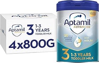 Aptamil Advanced 3 Toddler Baby Milk Powder Formula from 1 Year 800g (Pack of 4)