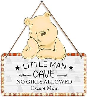 Winnie Baby Stuff-Baby Bedroom Decor-Pooh Baby Nursery Decor-Girl Room Deor-Winnie Wall Decor-Little Man Cave Sign-Girl Room Decorations