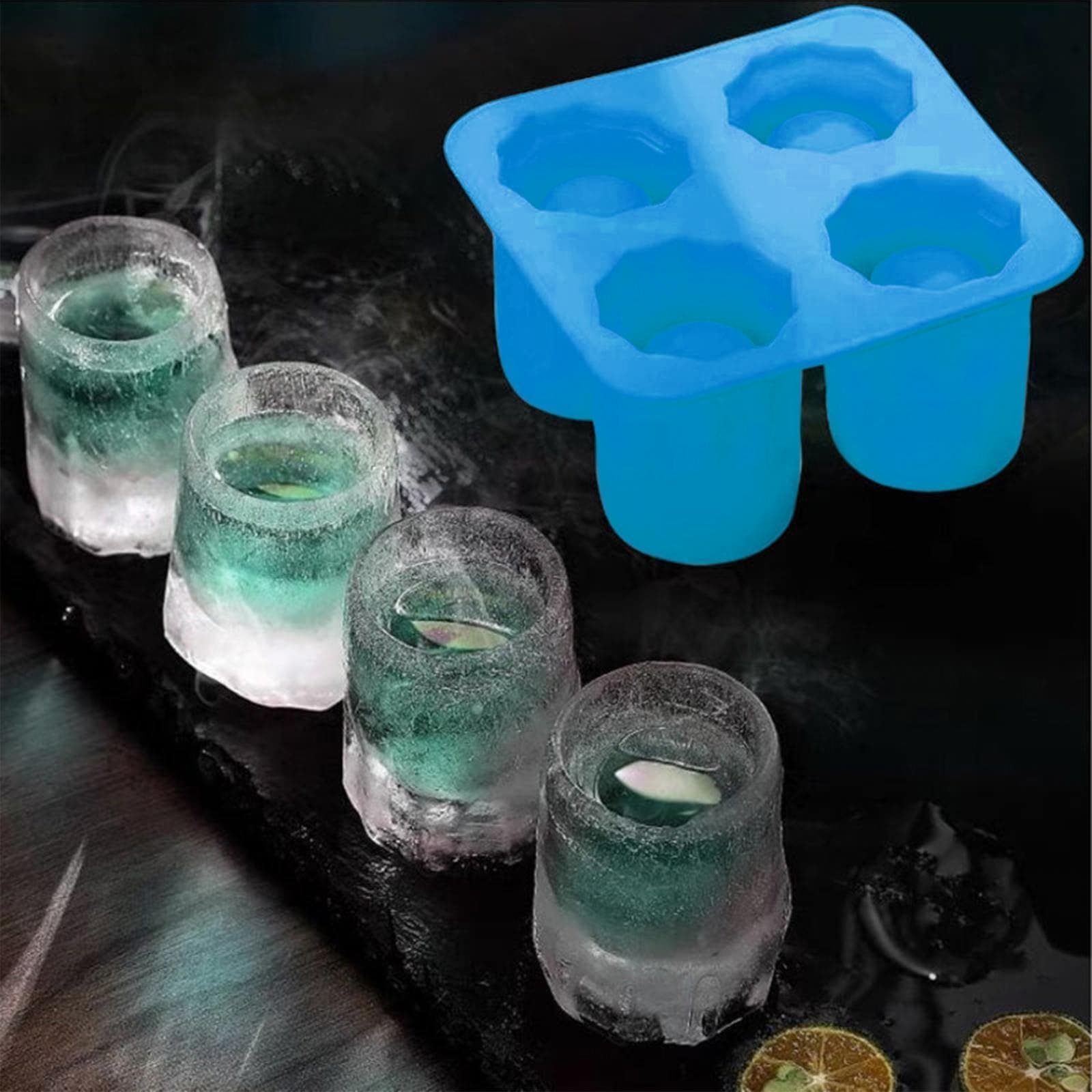 Ice Cubes Trays with Lids Ice Cube Tray with Lid and Bin Heavy Duty Ice Cube Tray for Freezer Long Ice Stick Tray Silicone with Lid Ice Cube Trays with Lids Round Iced Coffee Trays for Freezer