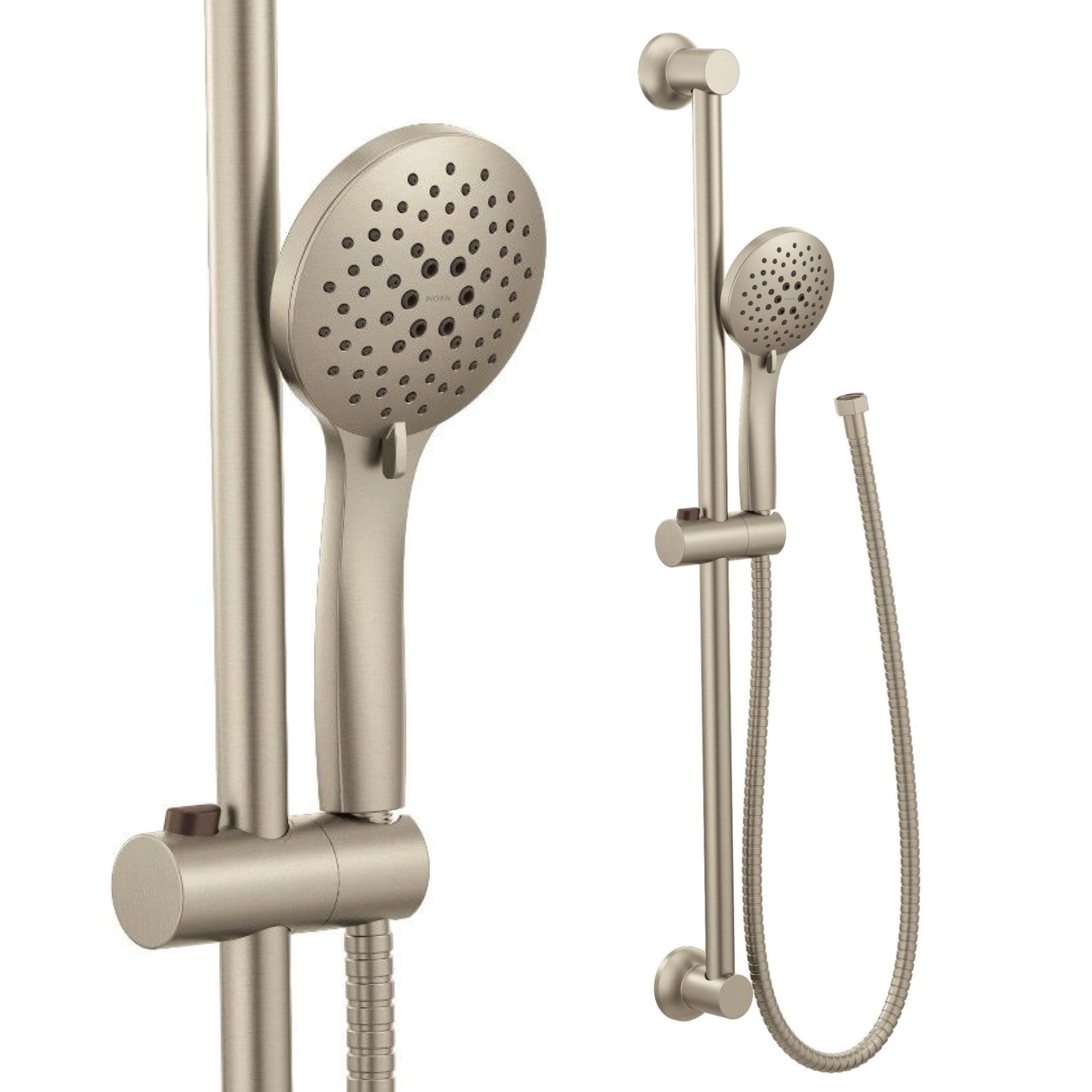 Eco-Performance Brushed Nickel Handheld Shower with Adjustable 30-Inch Slide Bar and 69-Inch Hose, 5-Function Hand Shower offers Personalized Spray Options, 3558EPBN