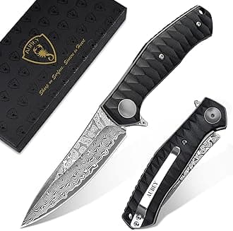 Damascus Pocket folding knife