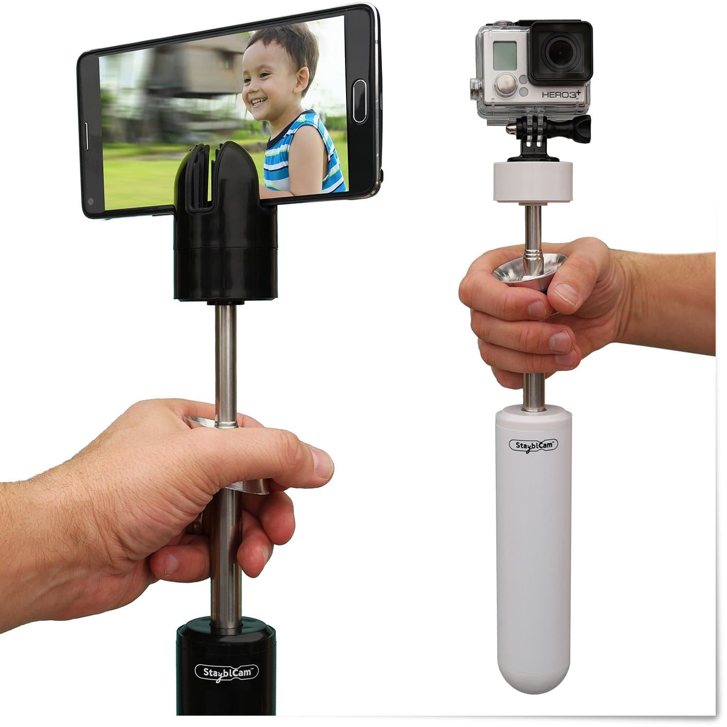 Smartphone Gimbal and Video Stabilizer - Compatible with All iPhone, Galaxy, Foldables, and GoPro. Only Smartphone Gimbal That Also Works with 360 and VR Cameras