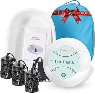 Ionic Foot Bath Detox Machine, Foot Detox Spa, Ionic Foot Cleanse Ion Detox Foot Bath Spa Machine for Home Use Beauty Foot Care (Unit+100Liners+Bag)