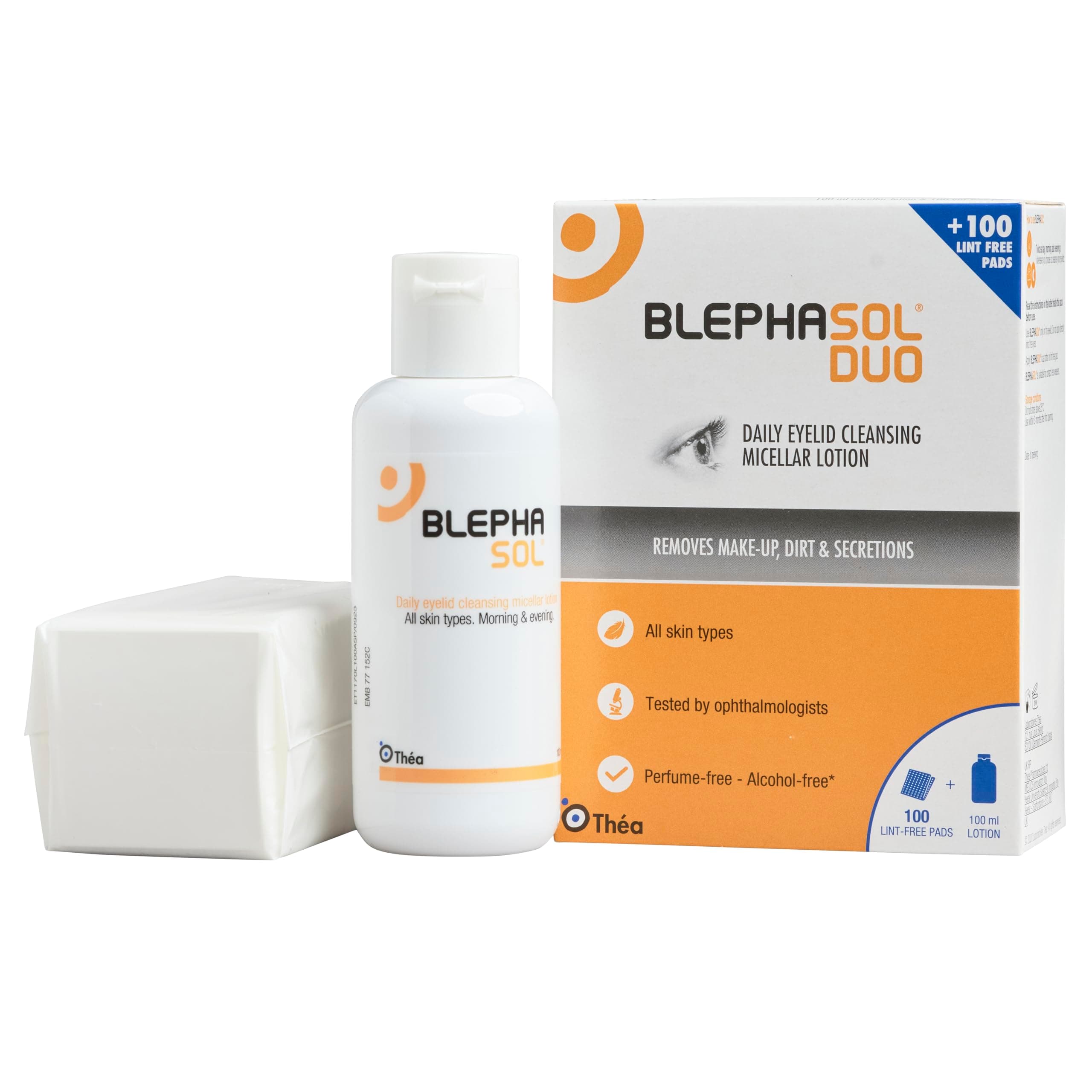 Blephasol Duo Pack Containing 100ml Lotion Plus 100 Pads