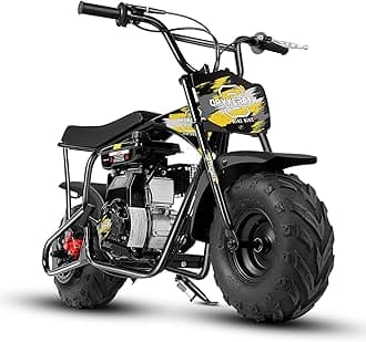 Oryxearth 105cc 4-Stroke Dirt Off Road Trail, 28mph, Gas Powered Mini Bike with Automatic Transmission and Pull Start for Adult and Teens, Weight Support 185 LBS