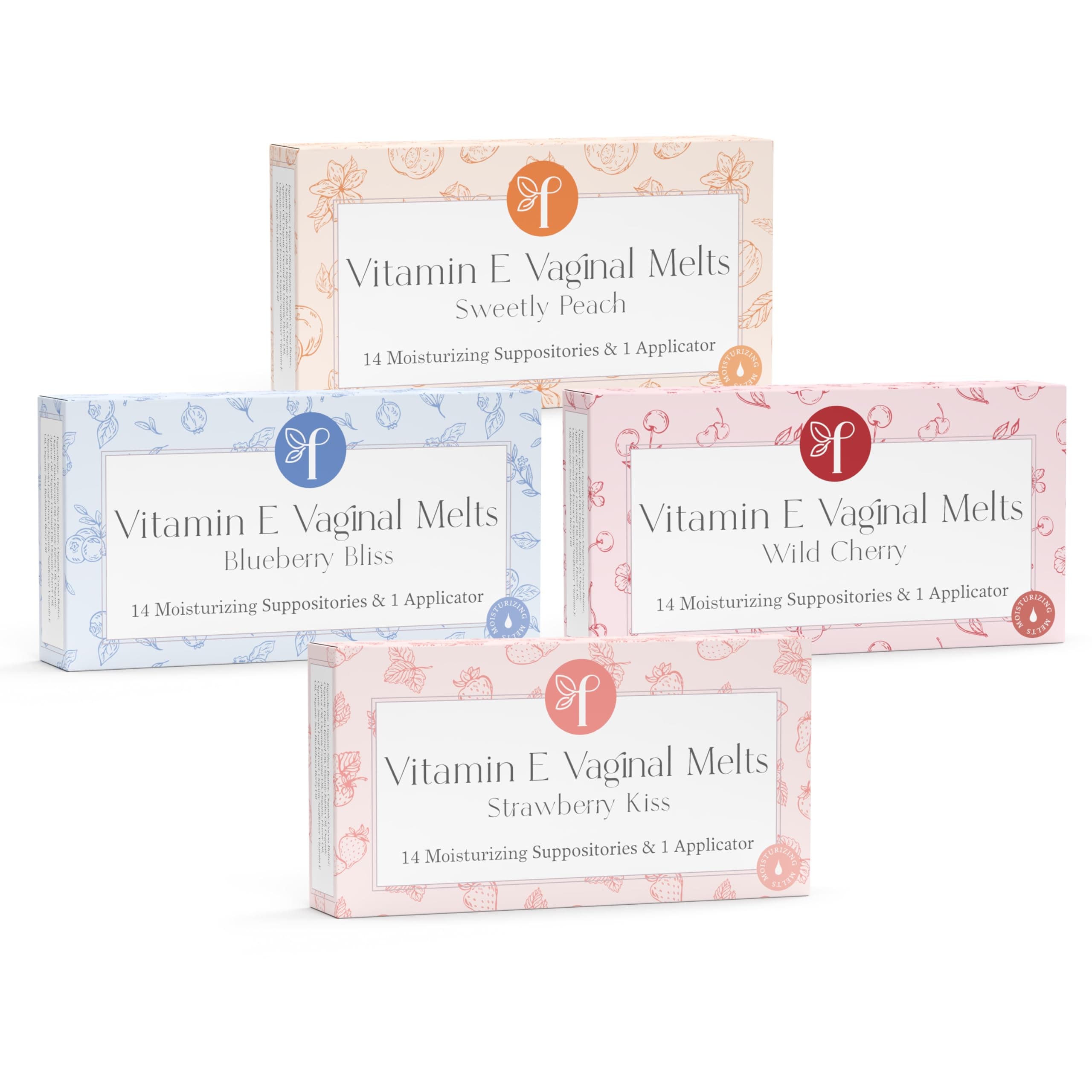 Moisturizing Vaginal Suppositories | Variety Pack | Melts Rich in Vitamin E | Hyaluronic Acid Alternative | Helps Vaginal Dryness & Odor | Restores Vagina During Menopause [for Women]