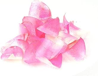 Baby-Pink-&-White Edible Petals - Colorful Edible Flowers Petal for Cakes, Cupcakes, and Cake Decorations - Suitable for All Cakes and Baked Goods - 1 Jar of 6 Grams, 40 Petals