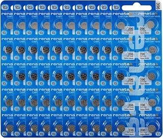 Renata 396 SR726W Batteries - 1.55V Silver Oxide 396 Watch Battery (100 Count)