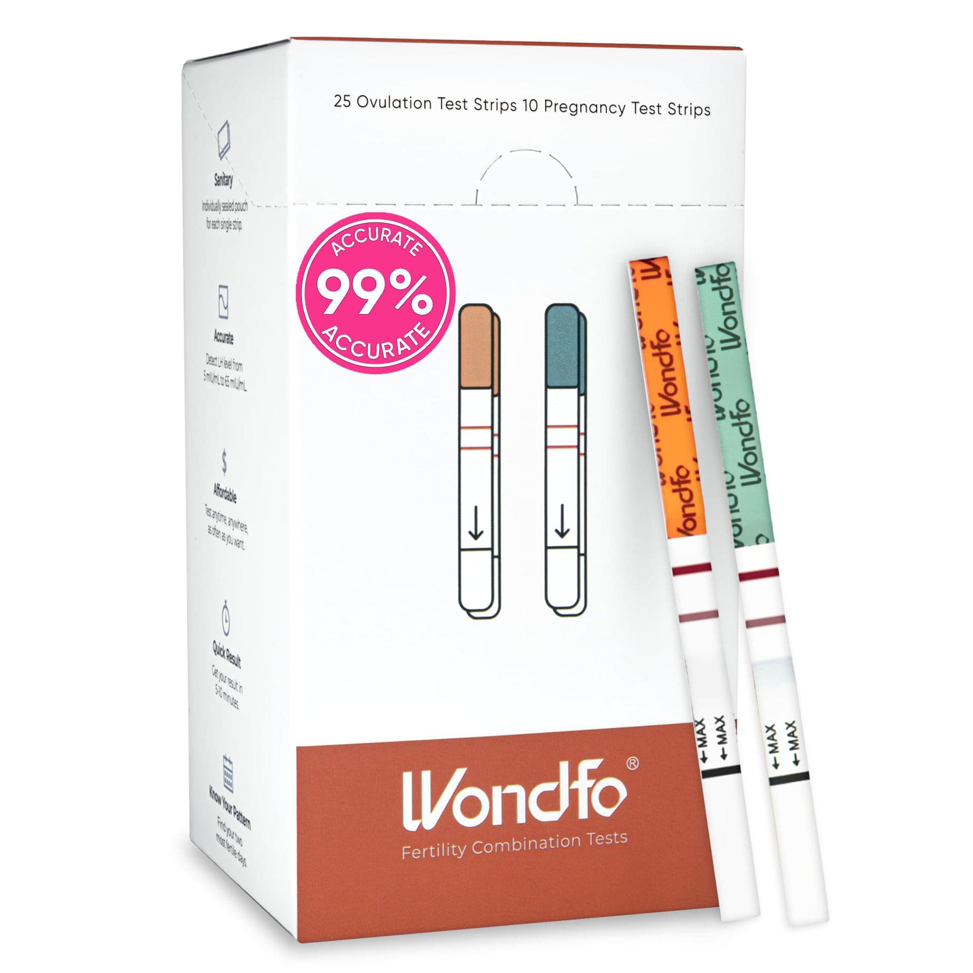 Pregnancy Test Strips and Ovulation Test Strips Combo Pack- Ovulation Predictor Tests and Pregnancy Tests -Reliable Home Testing for Family Planning