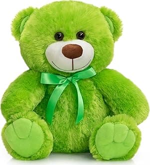 Super Color Teddy Bear Stuffed Animals Plush Toy for Children Girlfriend Family Congratulations Baby Shower Birthday Light Green 14 inch
