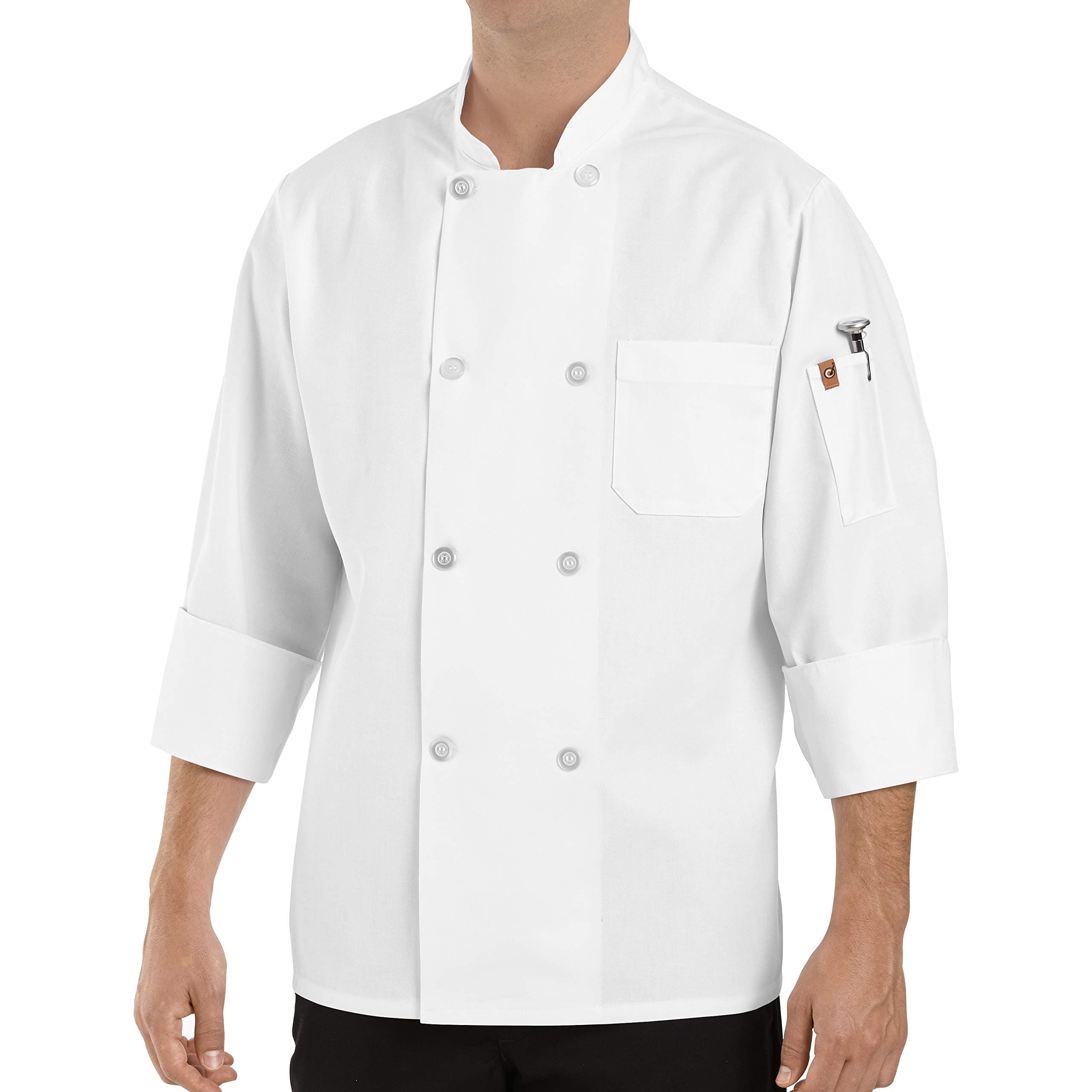 Chef Designs Men's Rk Eight Pearl Button Chef Coat