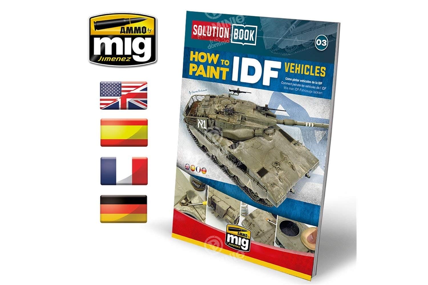 AMM6501 AMMO by Mig Solution Book - How to Paint IDF Vehicles