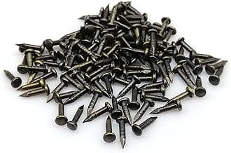 Small Nails, BLUELEC 200PCS Wooden Nail for Household Decoration, String Art & DIY Crafts (1×8mm/0.04×0.3in, Bronze)
