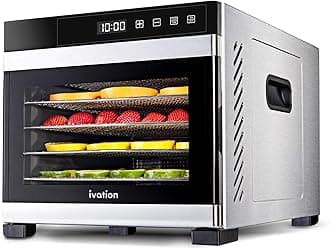 Ivation 6 Tray Premium Stainless Steel Food Dehydrator