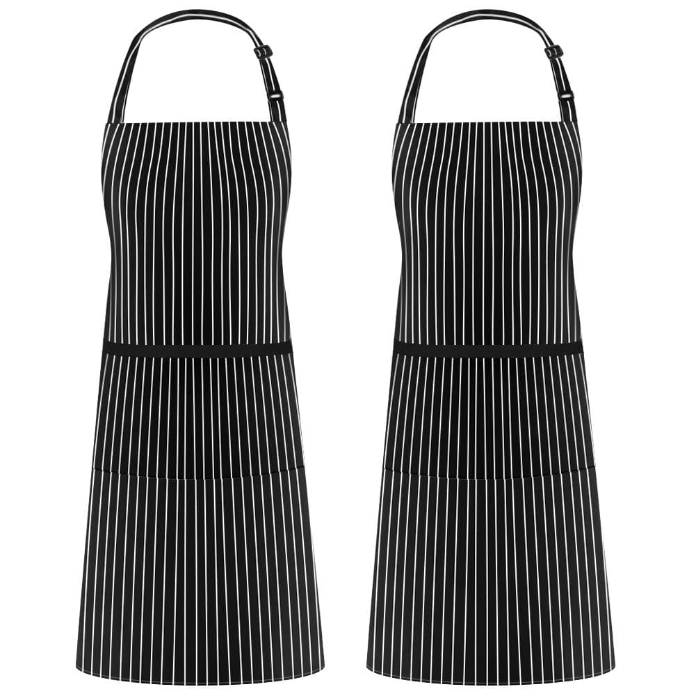 Syntus Adjustable Bib Apron with 2 Pockets Cooking Kitchen Aprons for Women Men Chef