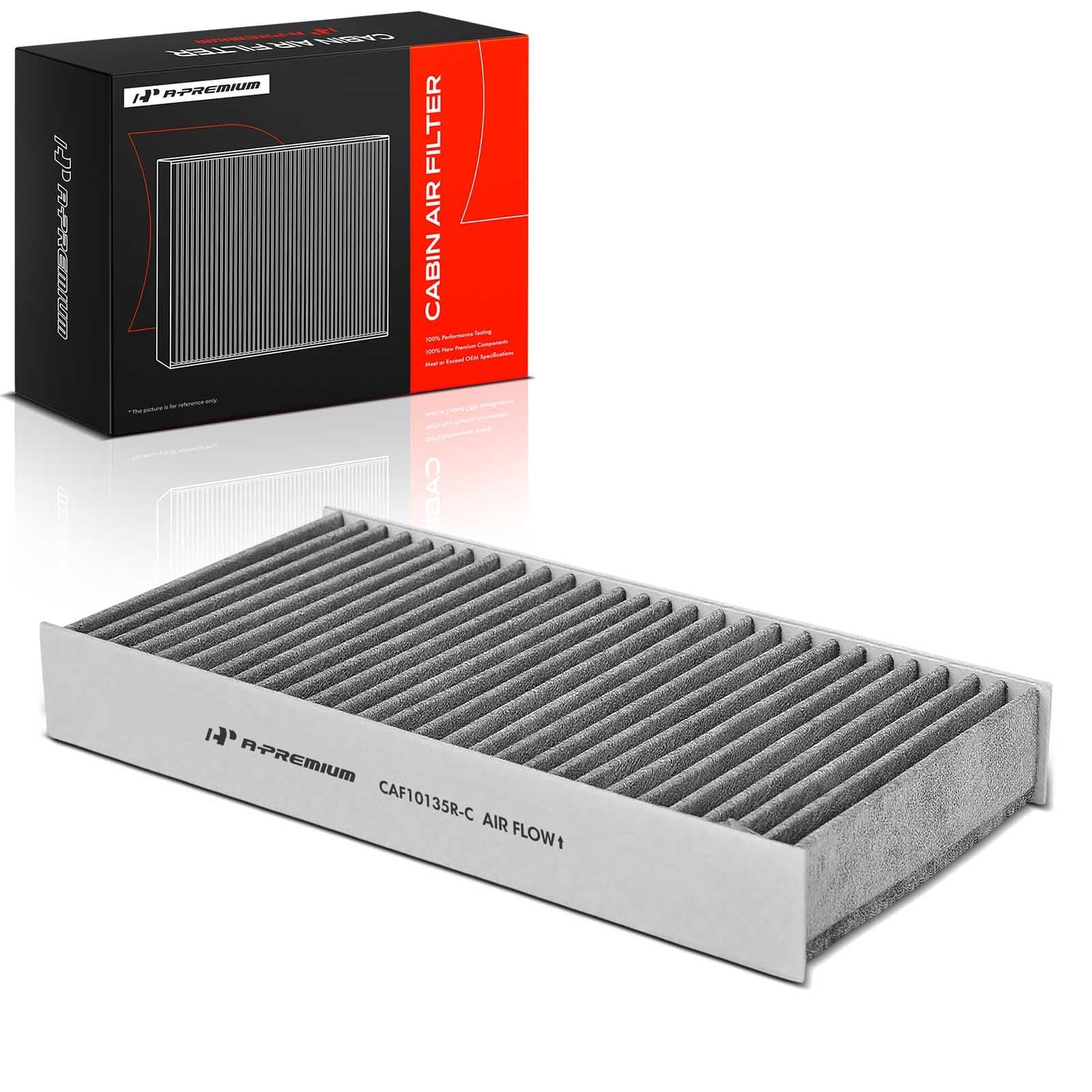 2-PC Cabin Air Filter w/Activated Carbon Compatible with Honda & Acura Model - Civic (01-05), CR-V (02-06), Element (03-11), CSX (06), EL (97-00 02-05), RSX (02-06)
