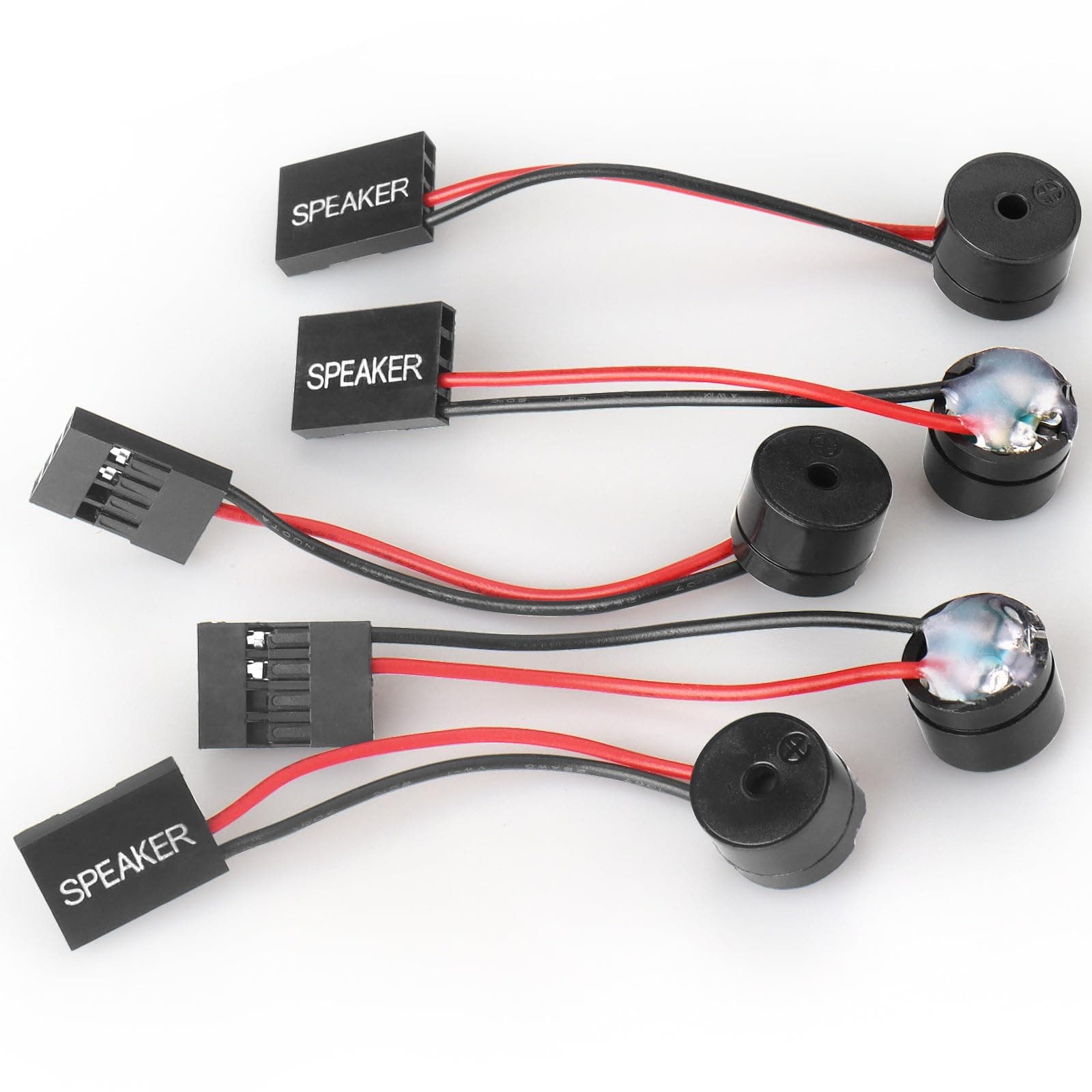 5 PCS Motherboard Speaker, Computer Casemini Speakers, PC Internal Bios Mini Plug Buzzer Computer Motherboard Buzzer Alarm