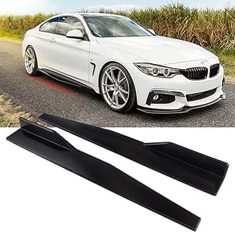 2Pcs 29" Side Skirt Extension Splitter Rocker Winglet Diffuser Lip Wing Panel Body Kit Compatible with Most Cars Universal Fit Gloss Black