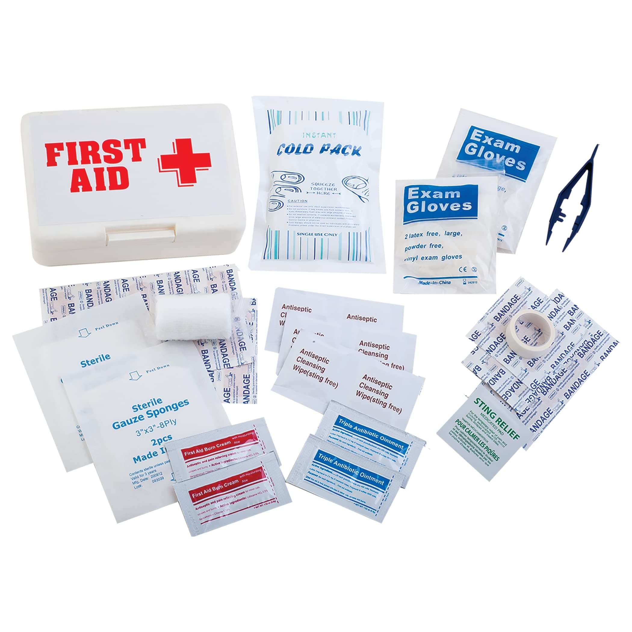 Champion Sports First Aid Kit (White)