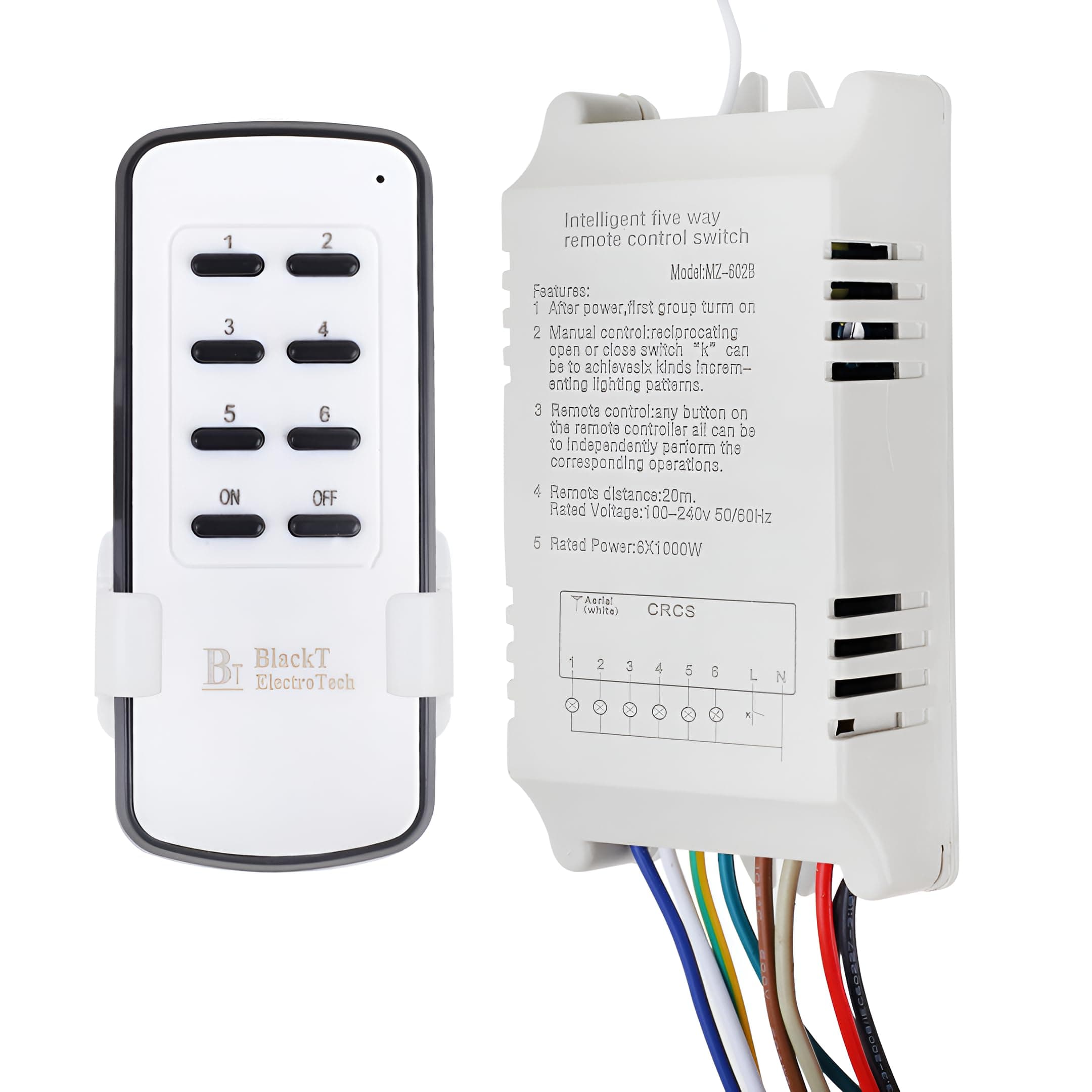 240 Volt RF Remote control switch for 6 Channel (Long Range 70 Mtr)