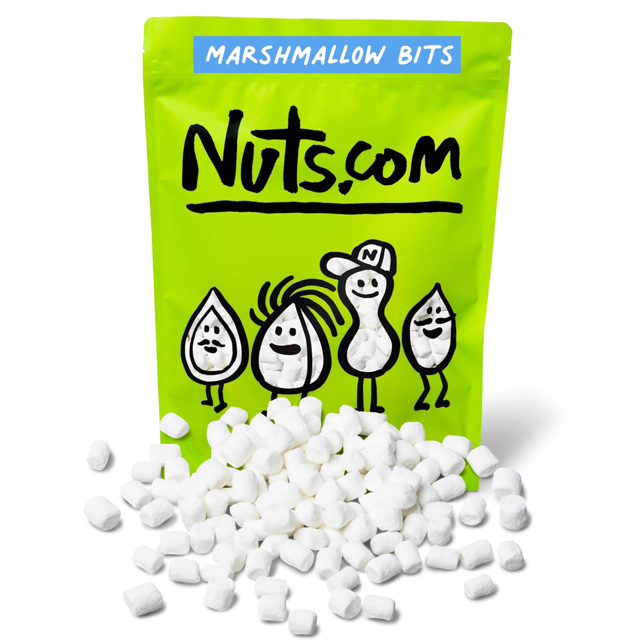 Nuts.com Dehydrated Marshmallows Mini - Premium Freeze Dried White Vanilla Cereal Marshmallows for Hot Chocolate Cocoa, Ice Cream Toppings, S’mores (1.5 lbs)