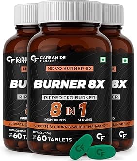 Fat Burner for Men & Women | Weight Loss Support - 60 Veg Tablets (Pack of 3)