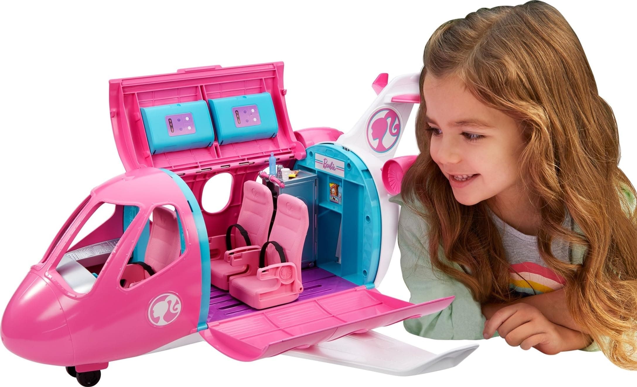 Barbie Dreamplane Transforming Playset with Working Features and 15+ Pieces