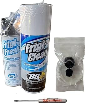 BG Frigi-Clean Aerosol AC Evaporator Cleaner And Frigi-Fresh Kit With Evaporating Cleaning Nozzle PN 6404 (1 Kit) and Pocket Screwdriver
