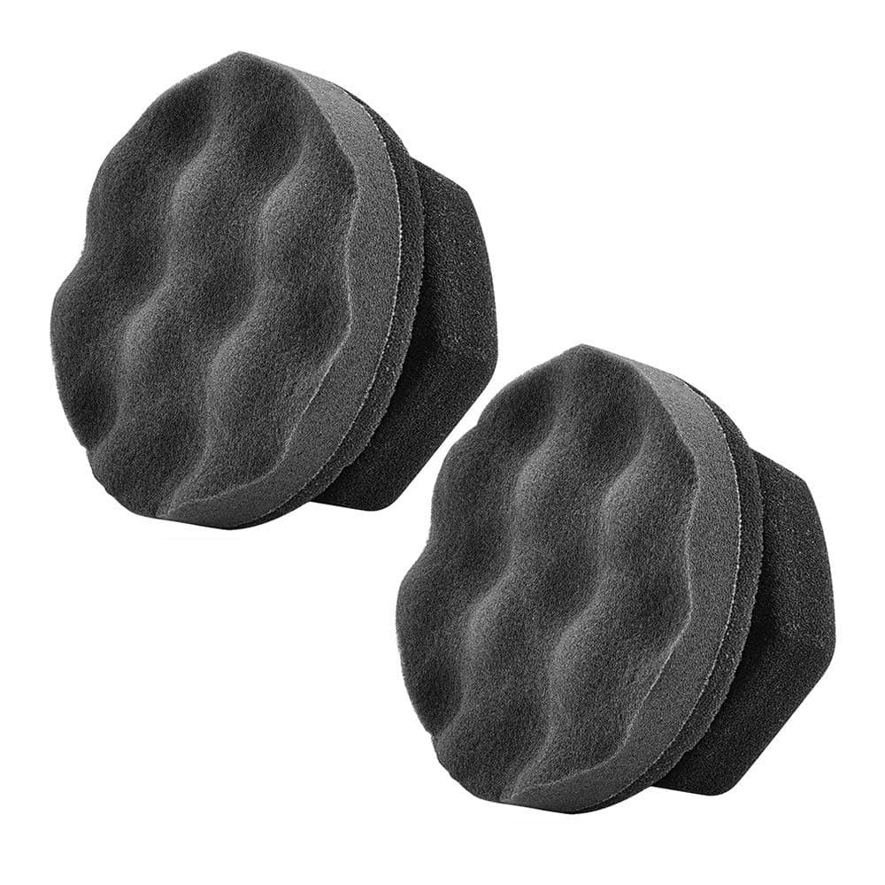 IPELY 2 Pack Large Tire Dressing Applicator Pad, Durable and Reusable Hex-Grip Tire Detailing Tool for Applying Tire Shine