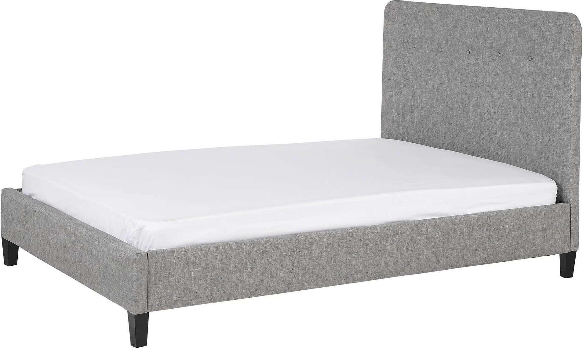 Tesco Arlington Upholstered Fabric King Sized Bed Frame & Headboard (Grey)