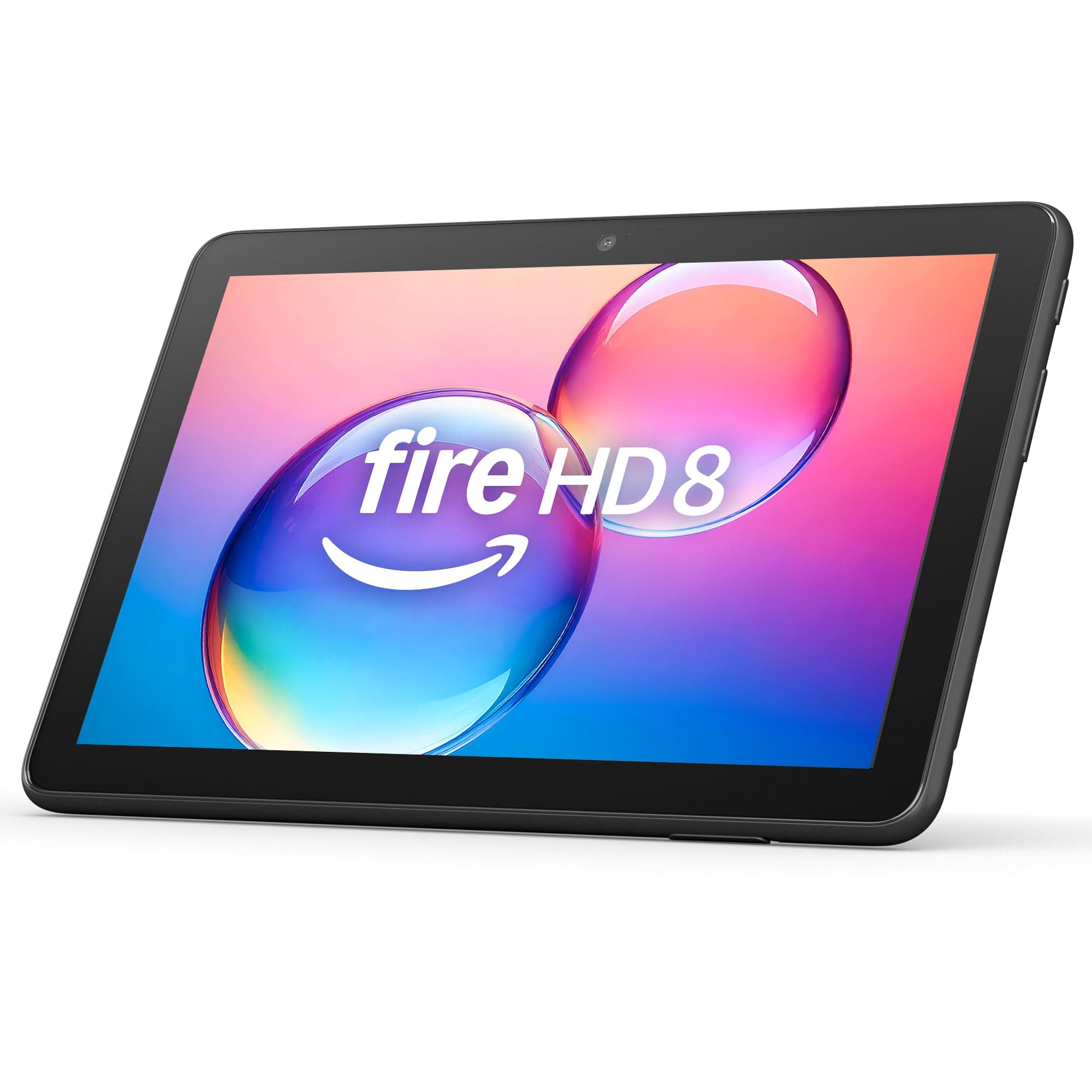 Fire HD 8 tablet (newest model), 8” HD Display, 4GB memory, 64GB, responsive and vibrant, designed for portable entertainment, Black, without lockscreen ads