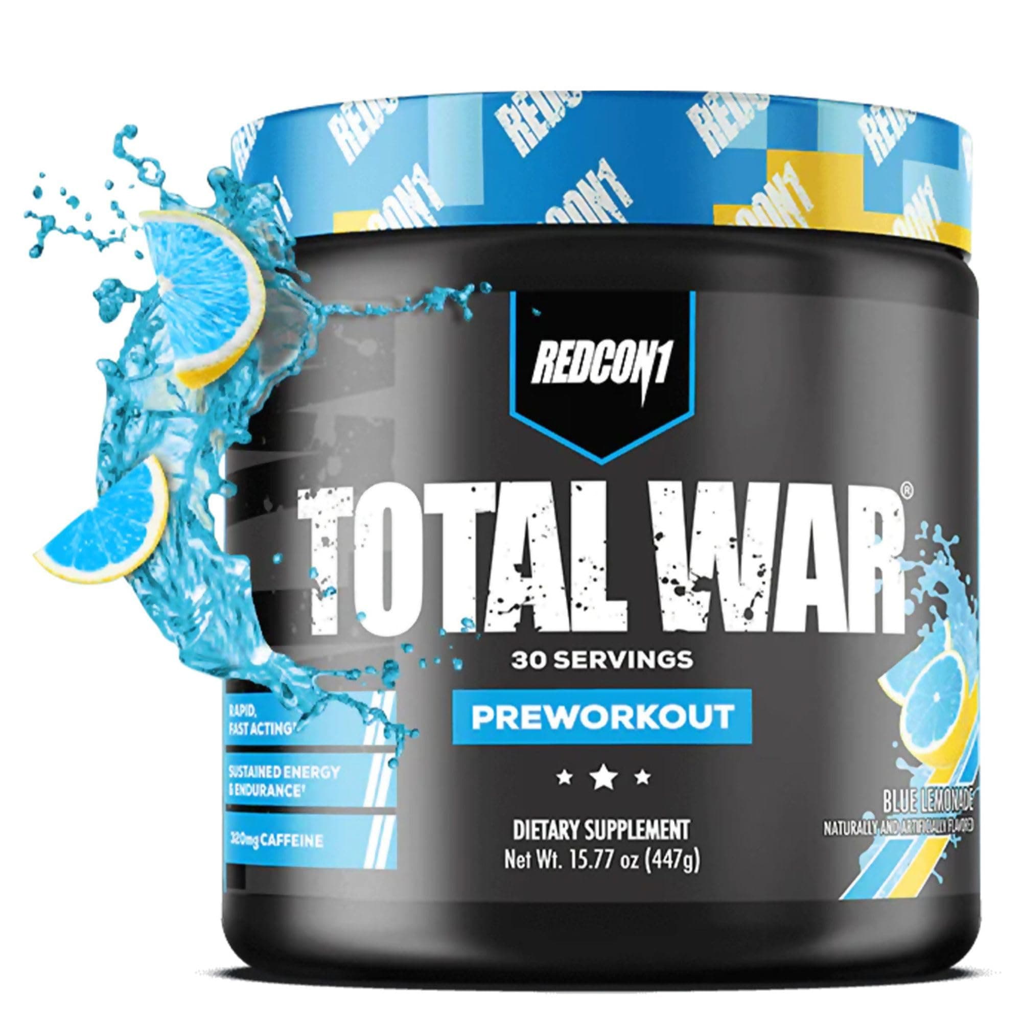 Redcon1 Total War - Pre Workout, 30 Servings (Blue Lemonade)