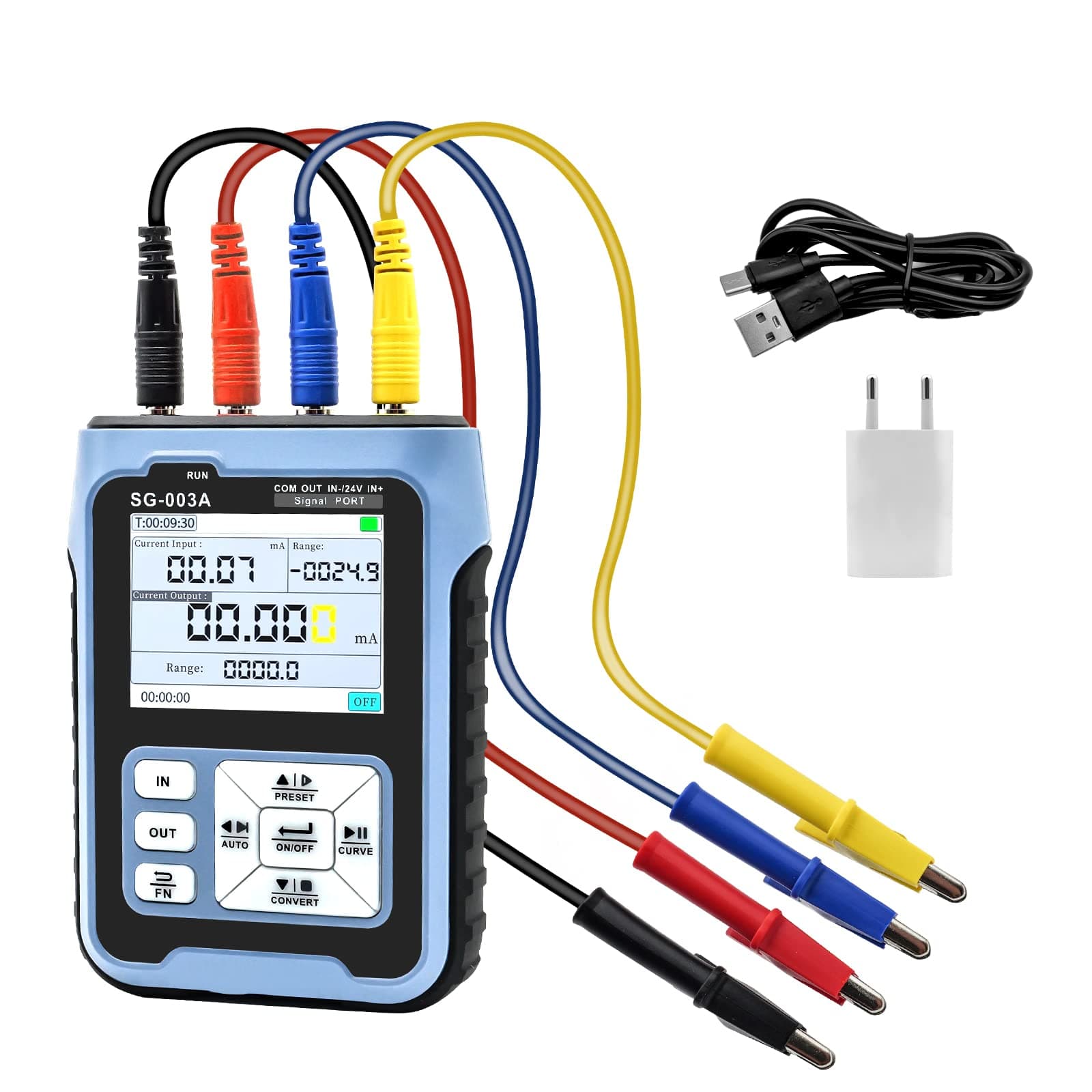 SG-003A 4-20mA 0-24V Signal Generator Adjustable Voltage and Current Simulator Process Control Signal Calibrator