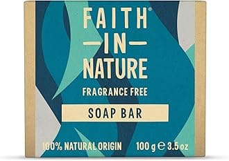 Natural Fragrance Free Hand Soap Bar, Sensitive, Vegan and Cruelty Free, No SLS or Parabens, 100g