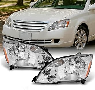 AKKON - For 2005 2006 2007 Toyota Avalon Driver Left + Passenger Right Side Halogen Type Headlights Pair Sets