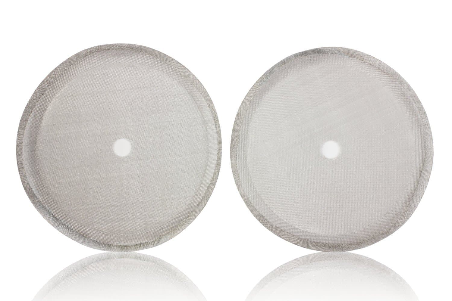Pack of 2 Reusable Replacement Filter Mesh for Kuissential SterlingPro KONA Bodum VonShef and other Coffee French Press (Filters of 350ML French Press)
