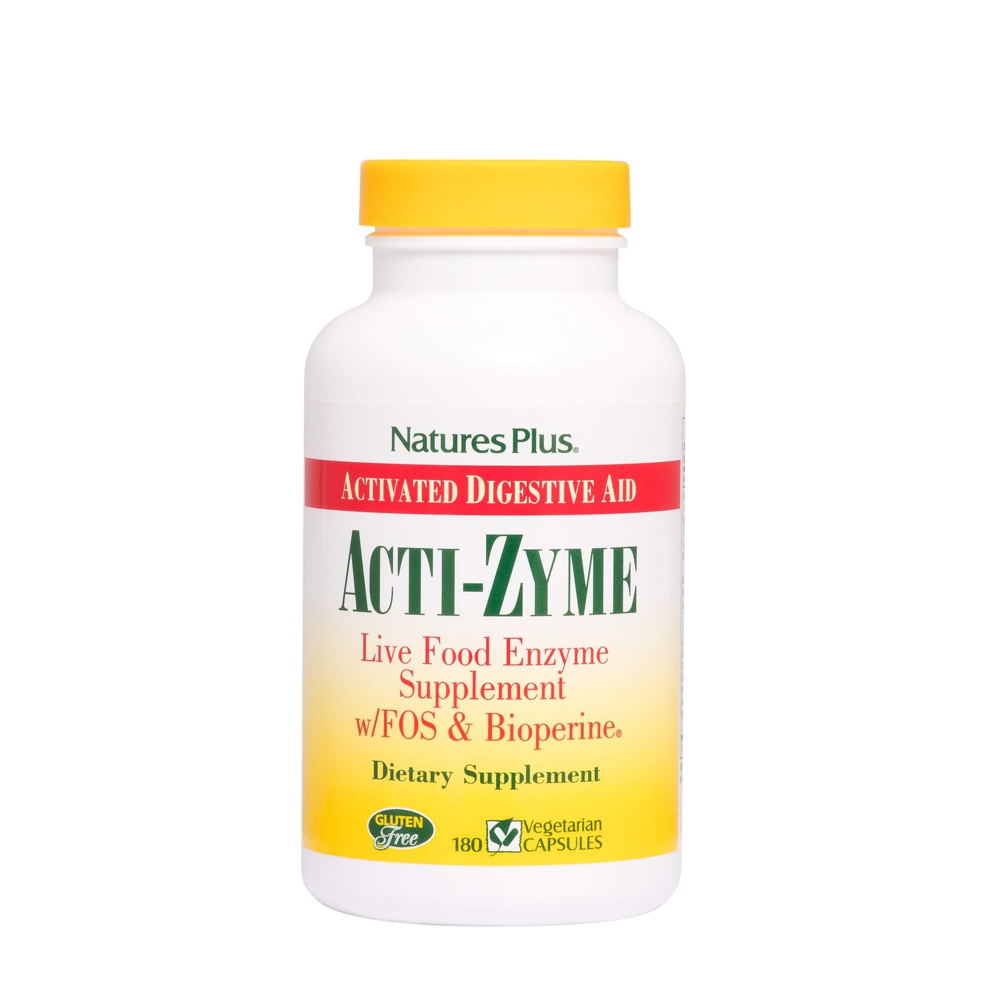 Nature's Plus Acti-Zyme, 180 Vegan Capsules