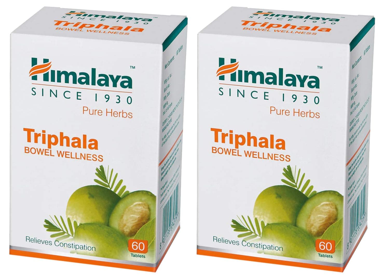 Herbals Triphala - 60 Capsules (Pack of 2)