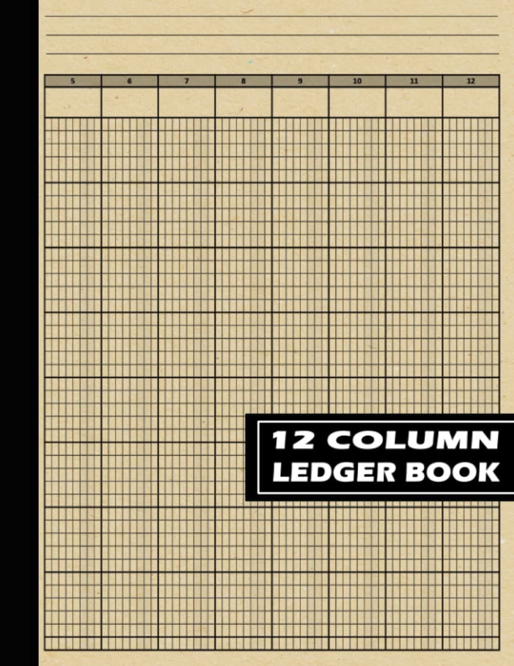12 Column Ledger Book: Accounting Ledger Book for Bookkeeping, Columnar Pad: 12 Column Ledger, Income and Expense log book For Small Business and Personal Finance / High Quality Cover ,110 Pages .