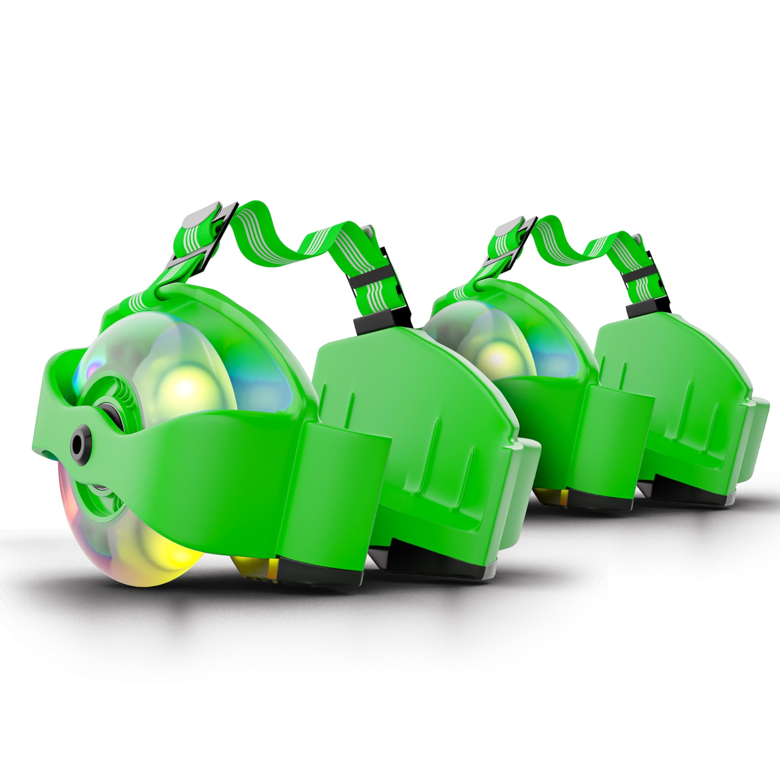 Tygatec Flashing LED Wheels Roller Skates - Light-Up Adjustable Skates for Kids & Adults - Glowing Colorful Wheels for Night Skating - Inline Skates with Illuminated Wheels for Fun Outdoor Activities