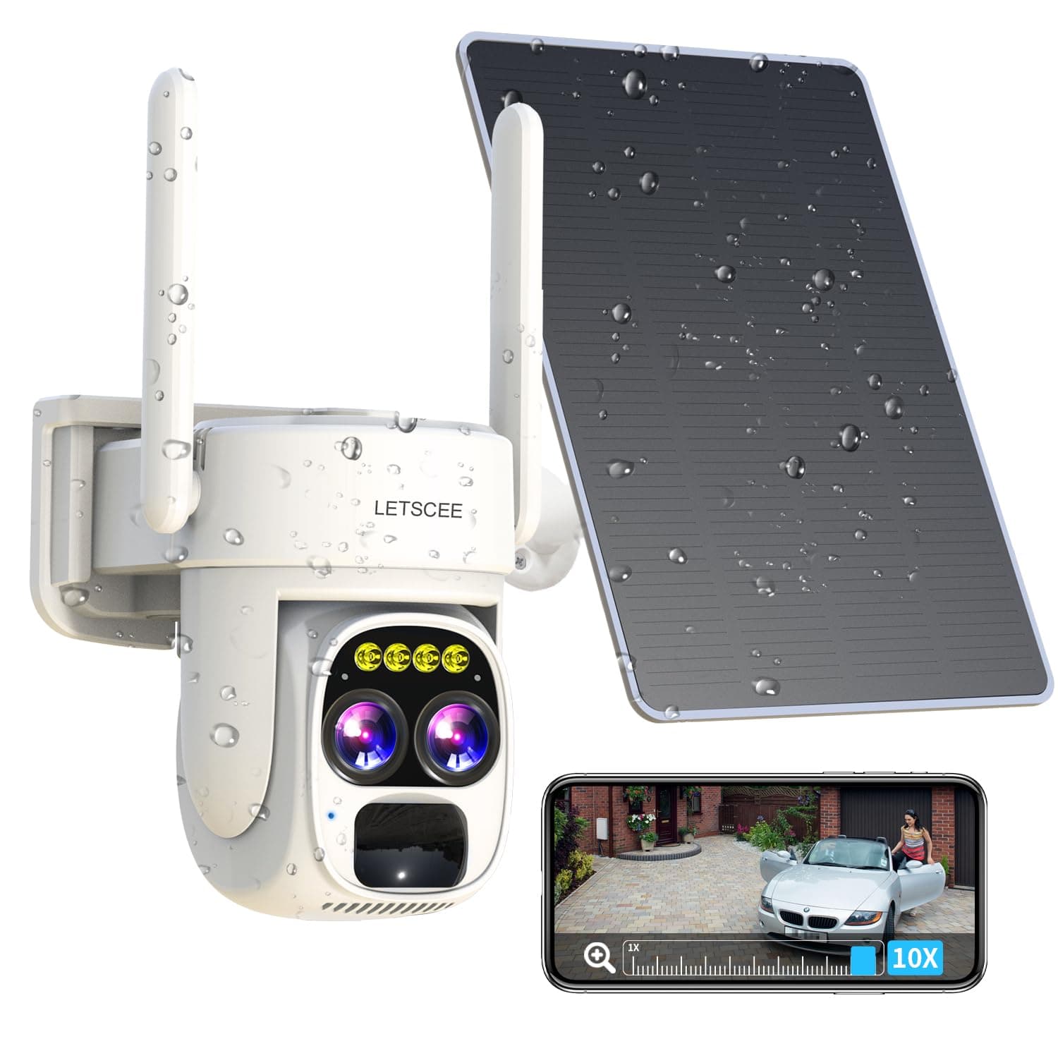 LETSCEE Security Camera (1 Pack)