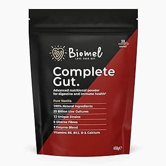 Complete Gut - Pure Vanilla - Advanced Gut Health - 450g/30 Servings - Vegan Friendly - Gluten Free - Delicious & Effective