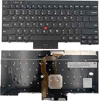 Laptop Replacement US Layout Keyboard for Lenovo ThinkPad T430 T430I T430S X230 X230T Keyboard T530 W530 L430 L530 04Y0490 04X1277 04X1315, Black